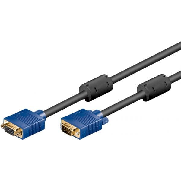 Goobay Cabo de Extensão SVGA VGA Macho 15 Pinos Para VGA Fêmea 15 Pinos 1.80 metros - WE-93613