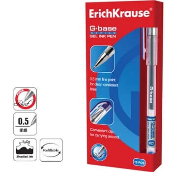 Esferográfica Azul Gel EK G-Base 12un
