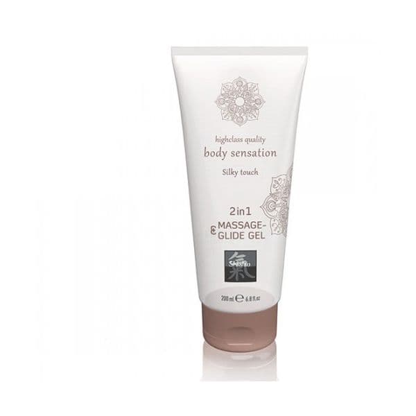 Shiatsu 2 em 1 Lube e Gel de Massagens Toque de Seda 200ml