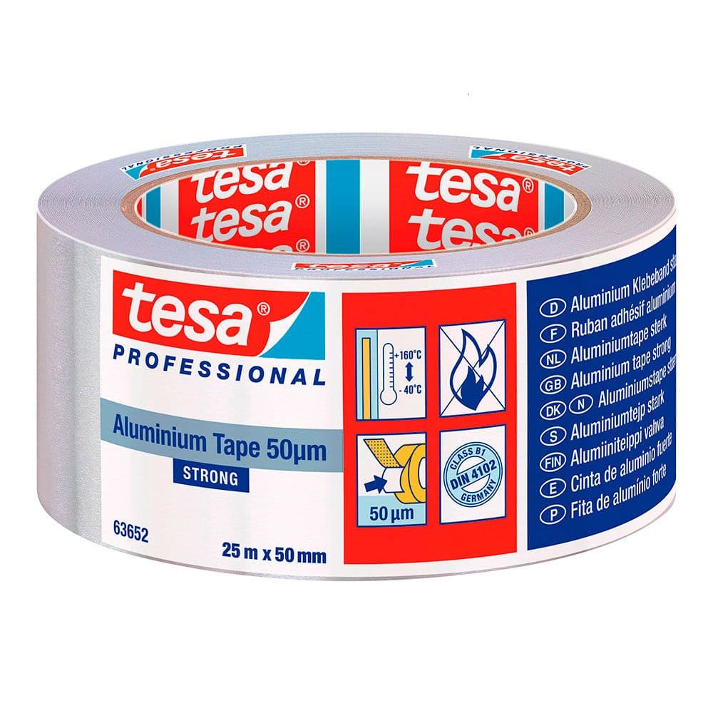 Tesa Cinta Adhesivo Aluminio C Prot. 25X50 50565