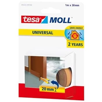 Tesa Fita Veda-portas Castanho 1Mt X 38mm Moll Universal - TES1104