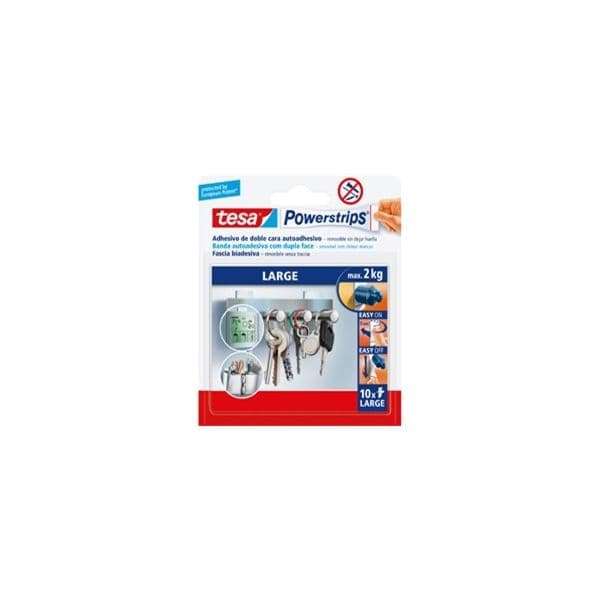 Recarga de Tiras para Gancho Powerstrips 50mmx20mm 10unid - 15658060