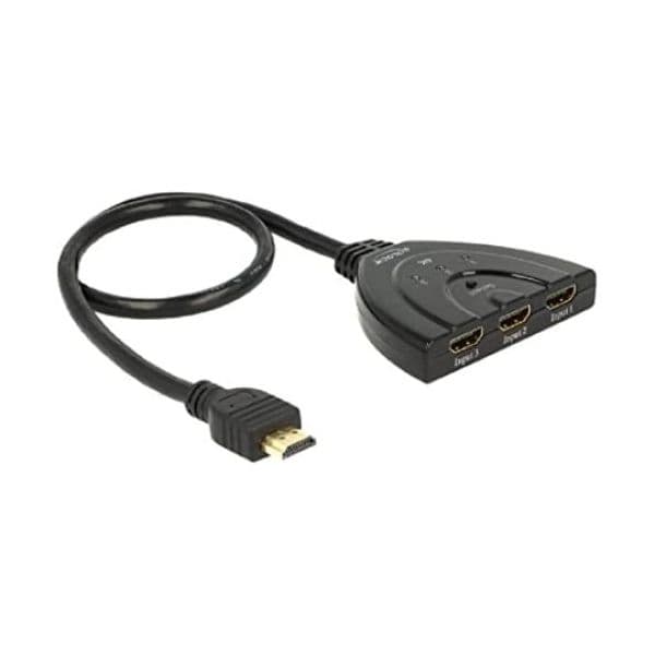 Delock Hdmi Switch 3 Eingänge -> 1 Ausgang 4K 0.50m - 18600