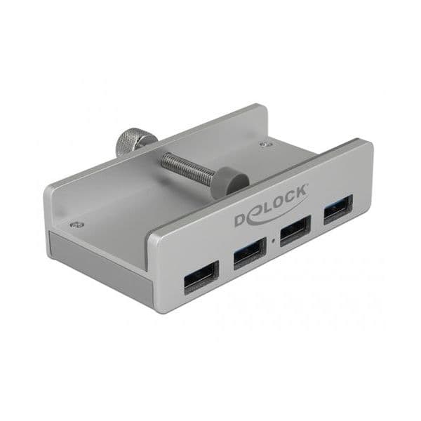 Delock Usb-hub Externer usb 3.0 4 Port Hub com Locking Screw 5x usb- - 64046