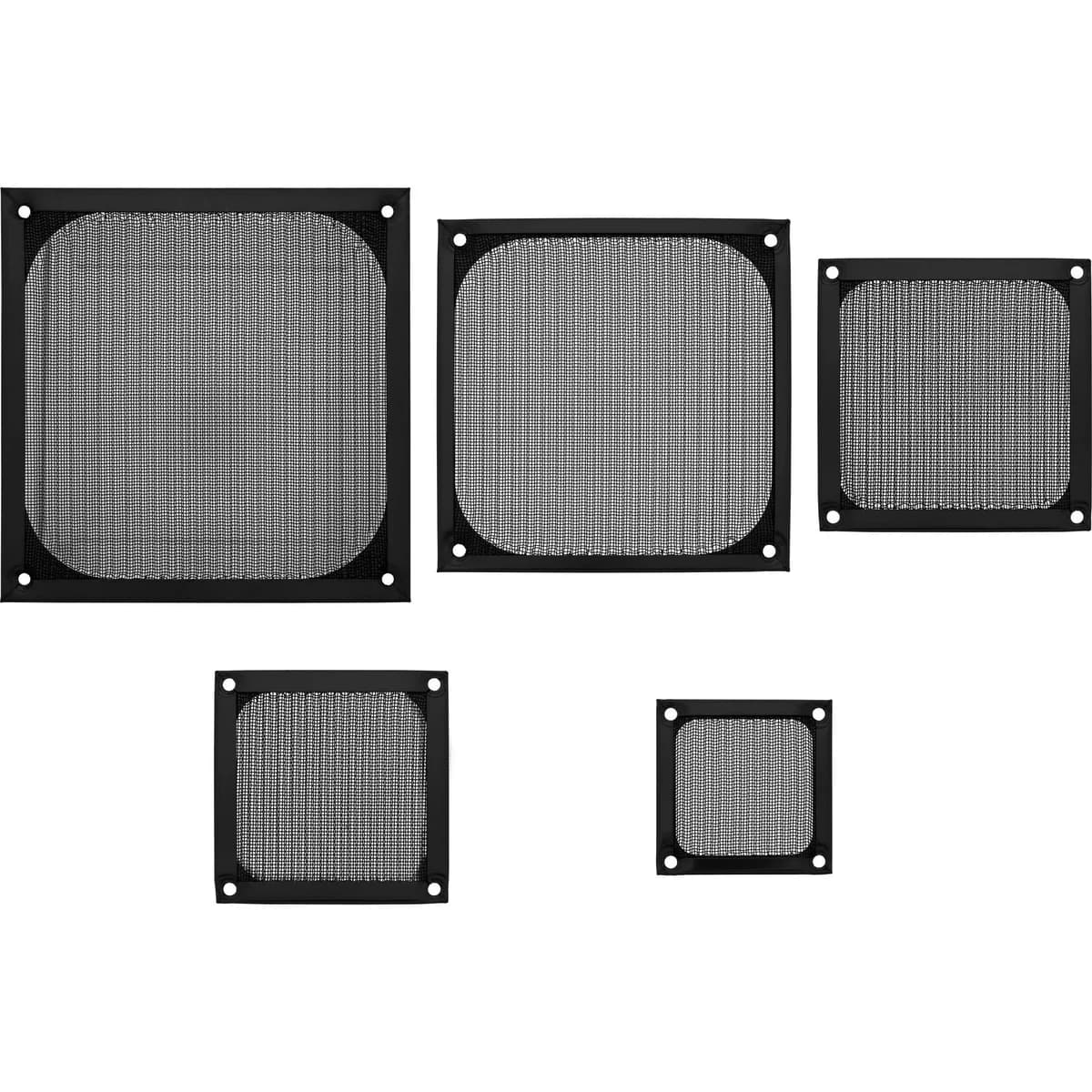 Filtro De Aluminio Inline Fan Grill 140x140mm Negro