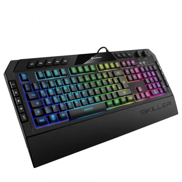 Sharkoon Skiller SGK5 Rubber-Dome Preto QWERTZ Alemão