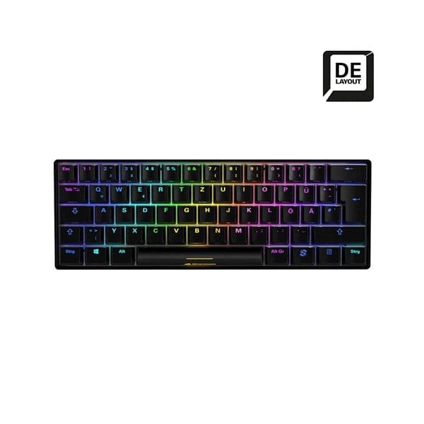Sharkoon SKILLER SGK50 S4 Kailh Brown Preto Alemão