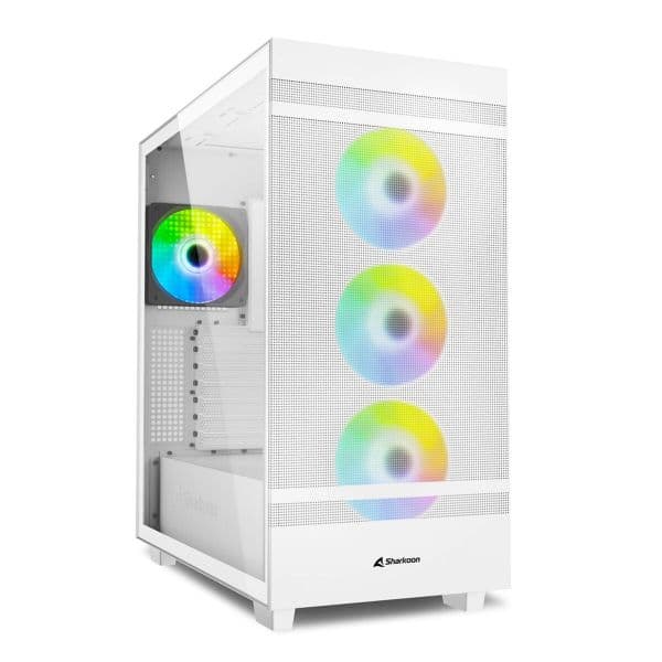 Sharkoon Caixa Rebel C50 Rgb Atx 2XUSB3.0 sem Fonte Branco - 4044951038251