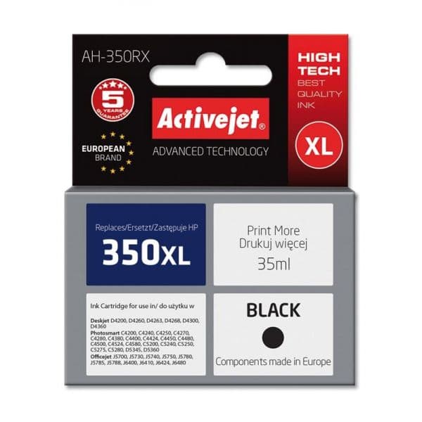 Tinteiro HP 350XL CB336E Black Compatível