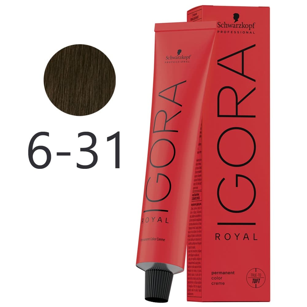 Schwarzkopf Tinta Permanente Igora Royal Tom 6.31 60ml