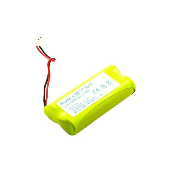 bateria telefone audioline DECT 5015, nimh, 2,4 volts, 800ma