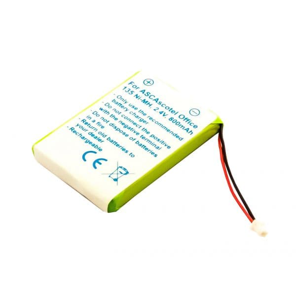bateria telefone ascom ascotel office 135 nimh, 2,4 volts,
