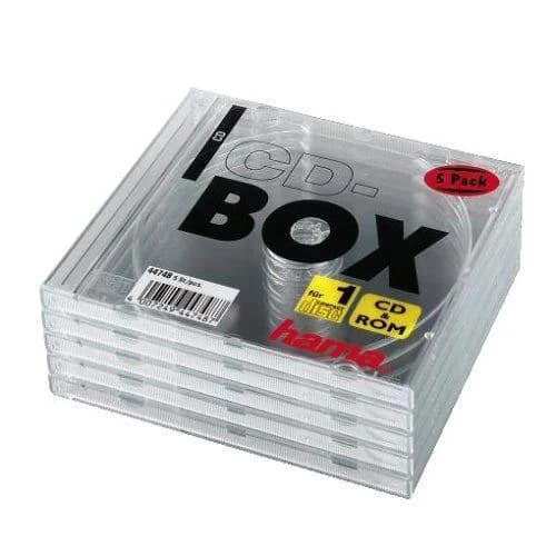 Caixa Hama para CD 5x Transparente 00044748