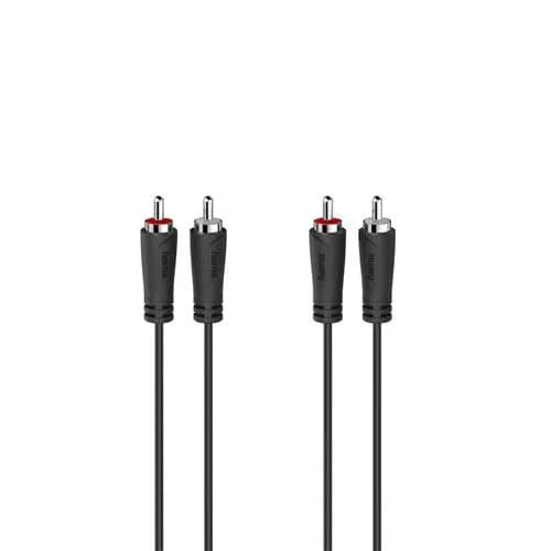 Cabo de Áudio Hama 00205258 3 m 2 x RCA Preto