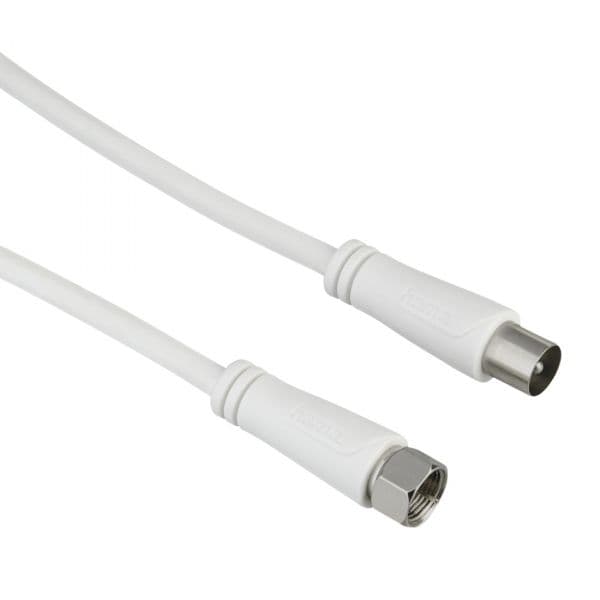 Hama 205294 Cabo Coaxial Satélite 90 dB 1.5m Branco