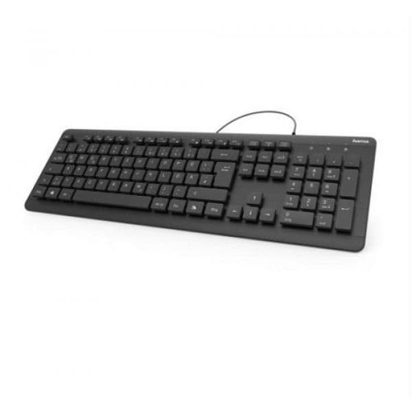 Teclado Hama KZ-600 Impermeável c/Cabo Preto