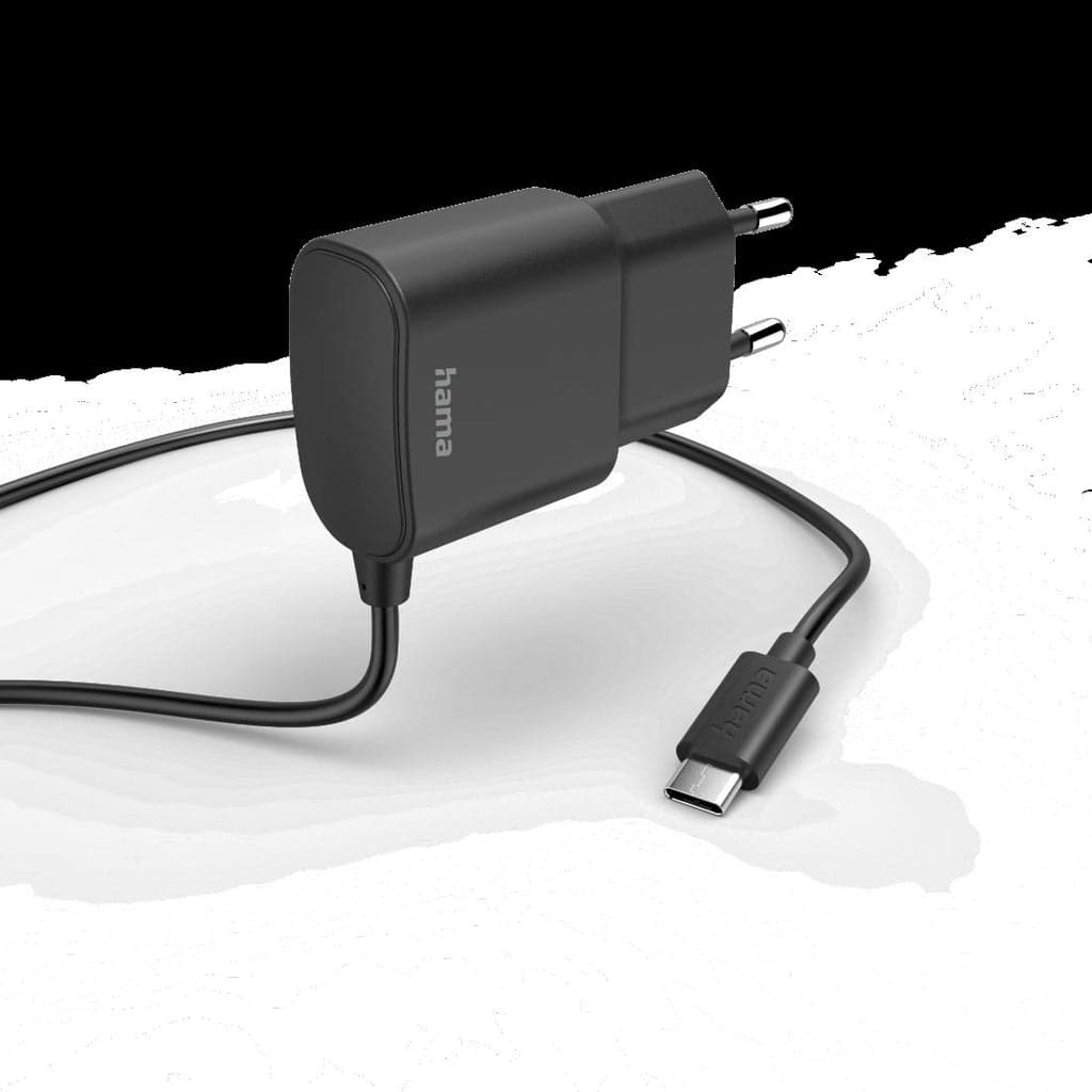 Hama Carregador com USB-C Connection 12W 1.0m Preto - 00201618
