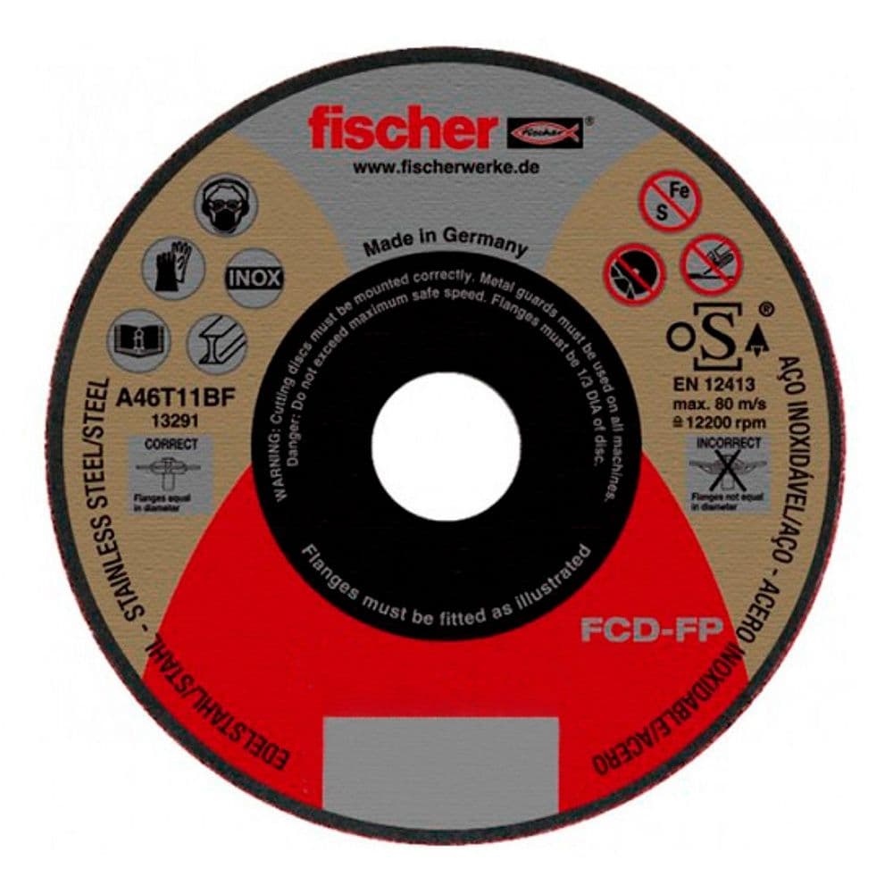 DISCO FCD-FP Ø115X1X22,23 PLUS, CORTE DE METAL 531709 FISCHER