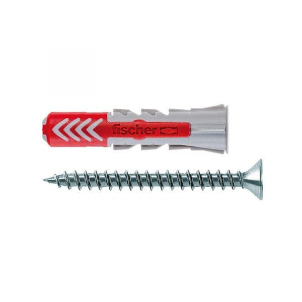 Fischer Duopower T Buchas com Parafusos Ø6x30mm Ø4.5x40mm 120 Unidades
