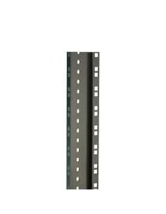 Adam Hall 19 Parts RACK RAIL 45 BLACK DOUBLE - Heavy Duty Double Rack Strip black 45 U"