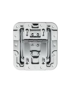 Adam Hall Hardware 270755 - Lid Stay cranked with Hinge Click-Stop Function and Rivet Protection