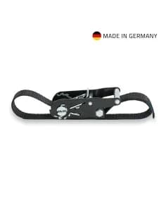 Adam Hall Accessories Ratchet Lashing Strap | 4m | 35mm - Lashing strap with ratchet | 4m length | 35mm width | black