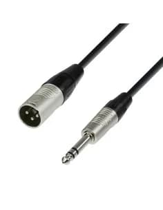 Adam Hall Cables 4 STAR BMV 0150 - Balanced Cable | Rean® XLR Male x Jack TRS | 1.5 m