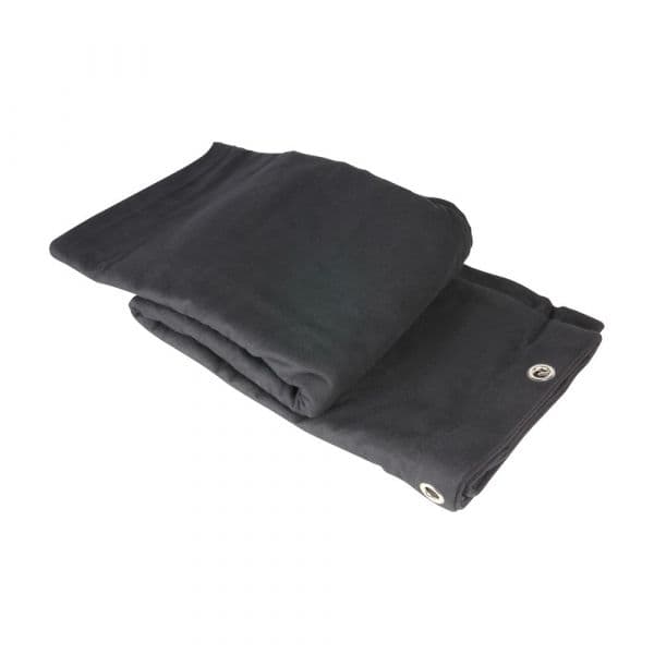 Adam Hall 0152 X 36 Blackout Cloth B1 Black With Burnished Grommets Hemmed 3 X 6 M