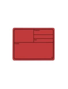 Adam Hall Hardware 88001 M RED - Plastic tour label, magnetic 177 x127 mm, red