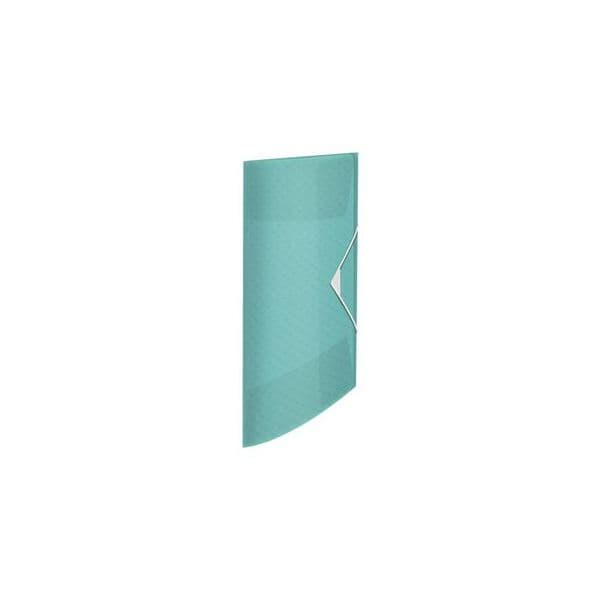 Esselte Pasta Elásticos Ice A4 3 Abas, 150 Folhas, Azul 626222