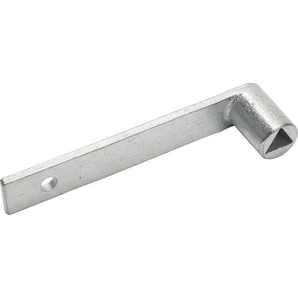 Kaiser+kraft Chave Triangular Especial, Din 3223, para Postes de Barreira, Aço Prateado - M3217124-326283