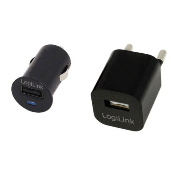 Logilink Caregador USB Casa e Carro PA0076