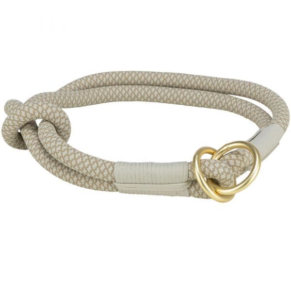 Trixie Coleira Semi-Estranguladora Soft Rope L Cinzento Claro