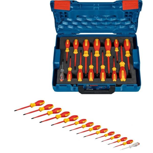 Bosch Professional Conjunto Chaves Fenda VDE Insulated 14 peças