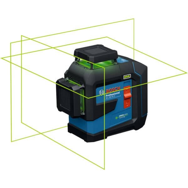 Bosch Nível Laser GLL 80-33 G com Suporte LB10, Laser Verde, Alcance 30m