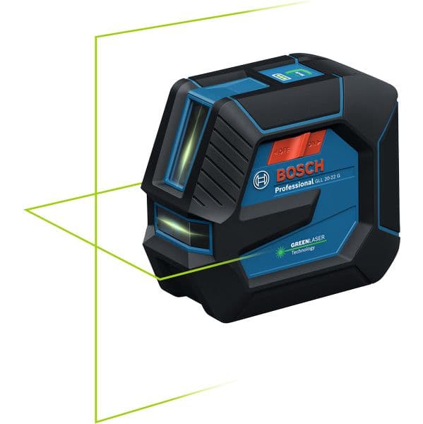Bosch Professional Nível Laser GLL 20-22 G BT150 Linhas Laser Verde