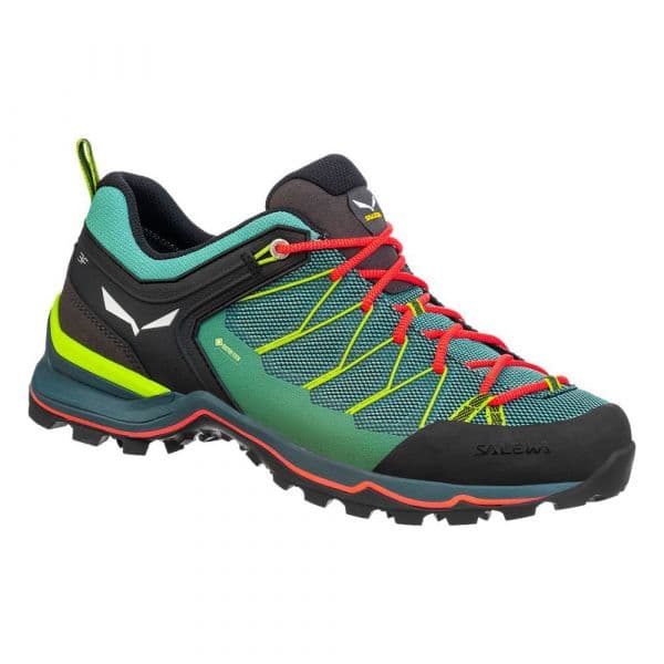 Salewa Sapatos Outdoor Mtn Trainer Lite Goretex Feld Green / Fluo Coral 38