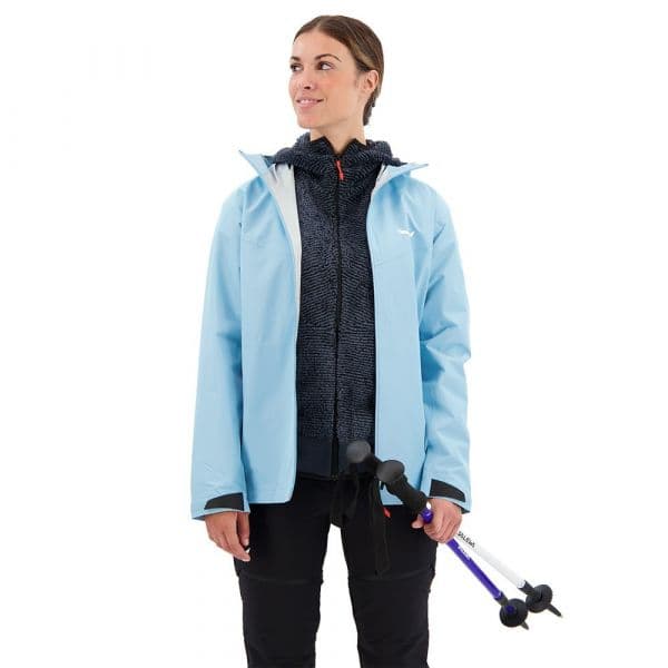 Salewa Puez Aqua 4 Powertex 2.5l Jacket Azul L Mulher