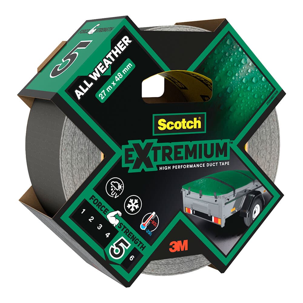 3M Fita Adesiva Scotch Extremium All Weather 2230 48mm x 27m/27,4m Cinzento/Preto