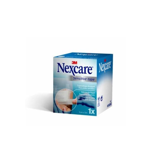 Nexcare Fita Adesiva para Pele Sensível 50mm x 5m 1 Rolo/Embalagem Branco