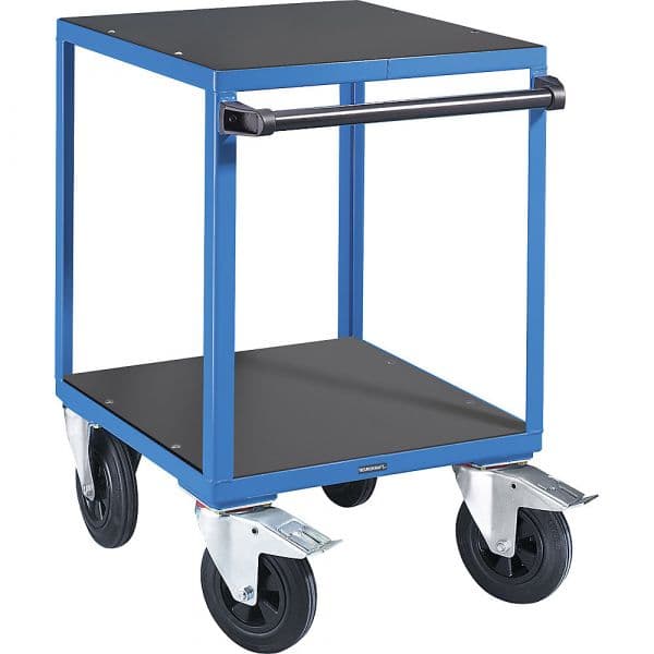 Eurokraft Carro para Montagem Kompakt, 2 Superfícies de Carga Cxl 600 X 600 mm, Pneus de Borracha Maciça - M35004-918870