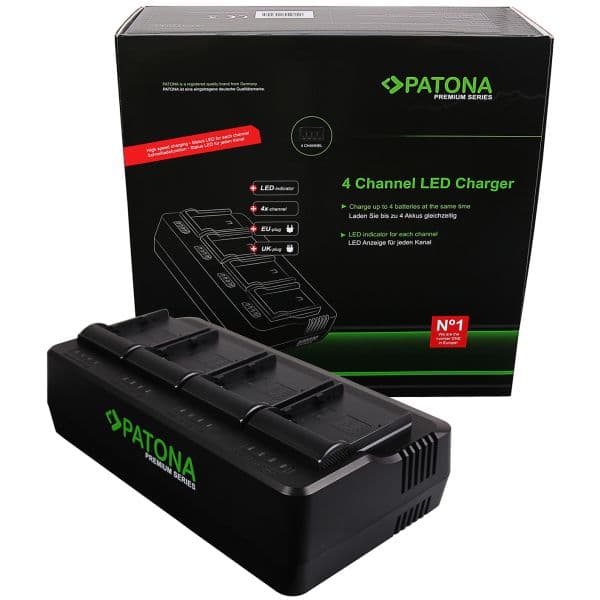 Patona Carregador Premium 4 Baterias para BP-A30/A60/A65