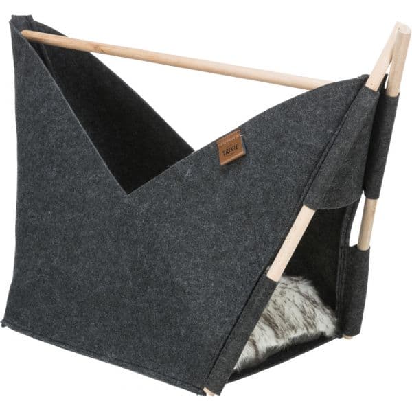 Trixie Cama Tenda/Gruta Elise/Elisee Com Colchão 63x44x30cm Antracite