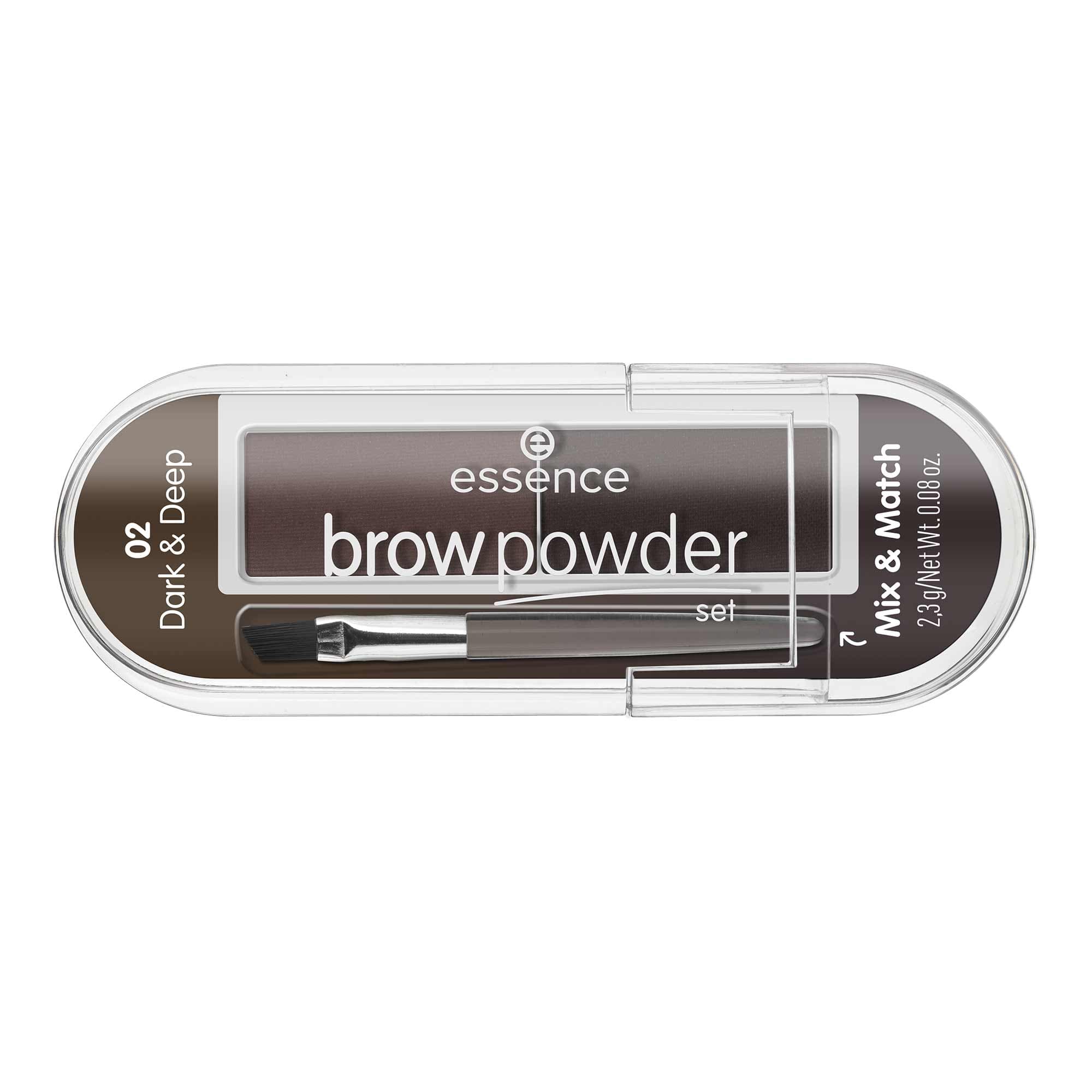 Essence Brow Powder Set Tom 02 Dark & Deep 2.3g