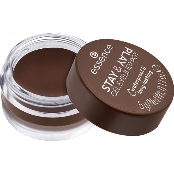 Essence Stay & Play Gel Eyeliner Pot Tom 02 Castanho 5g