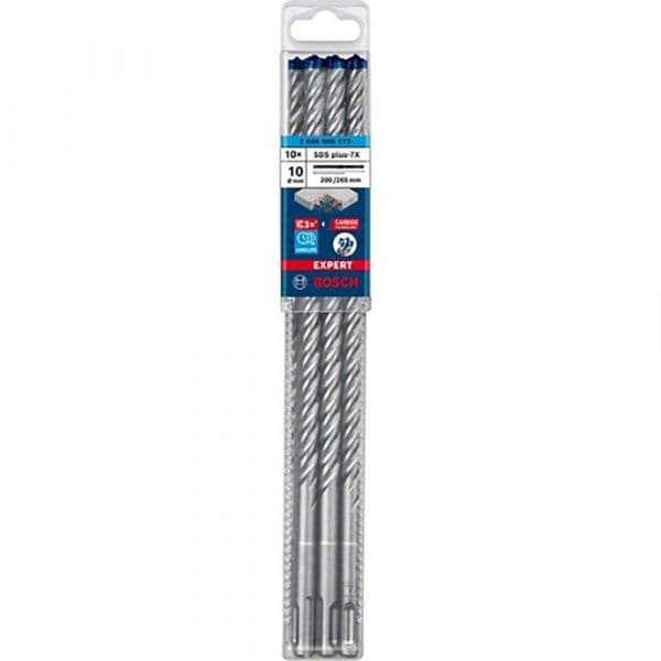 Bosch Broca Professional Expert Sds Plus-7x 10x200x265 Mm Reinforced Concrete Drill 10 Unidades Prateado