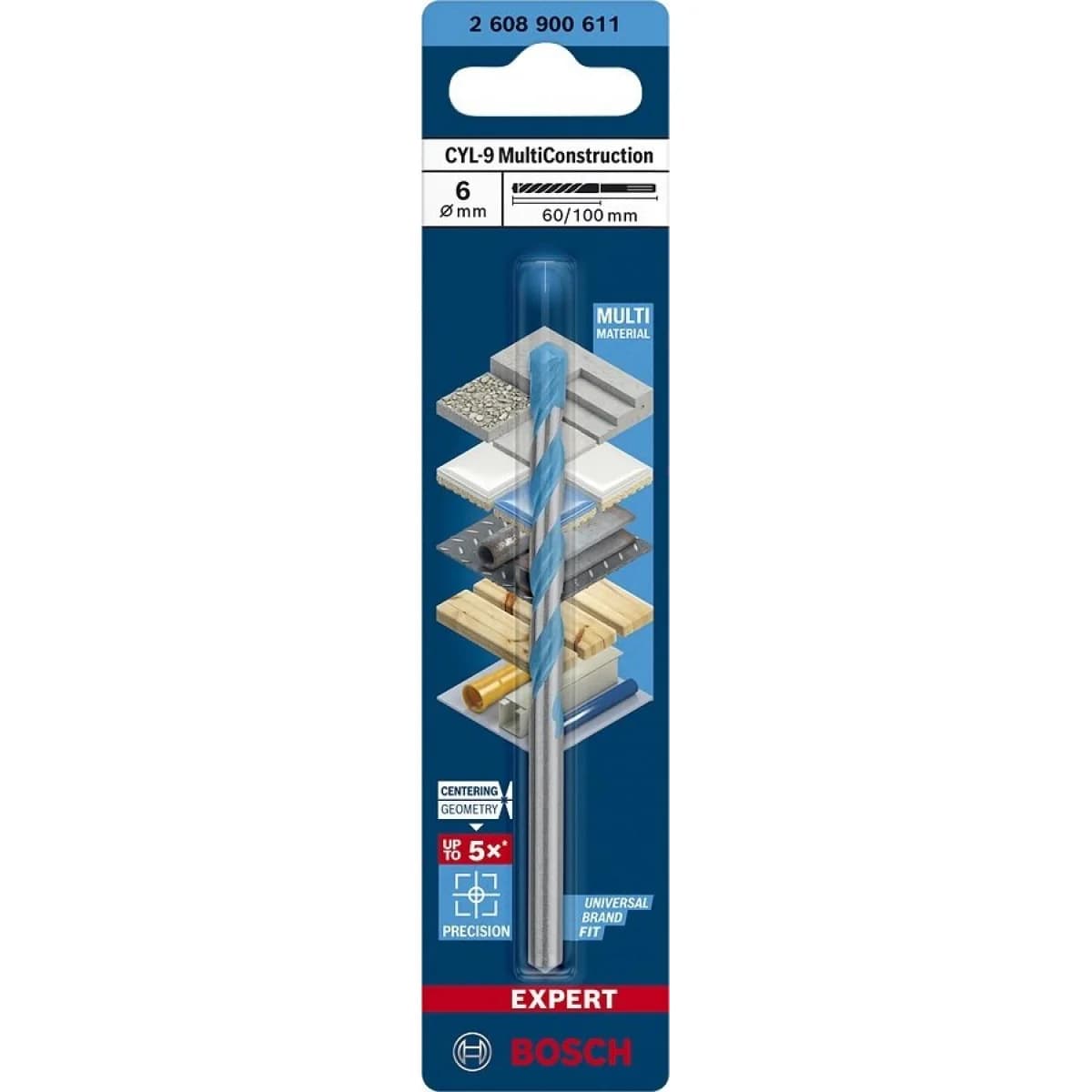 Bosch Broca Expert CYL-9 Multiconstruction 6X60X100MM D 5.5MM - 10082618