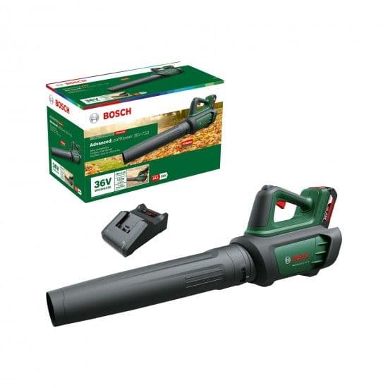 Bosch Soprador de Folhas Sem Fios AdvancedLeafBlower 36V-750 (1x2.0Ah)