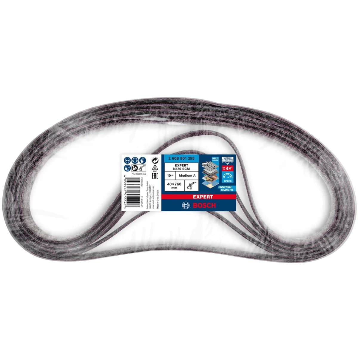 Lixa Bosch / 40mm x 760mm / Preto / N470 Mittel