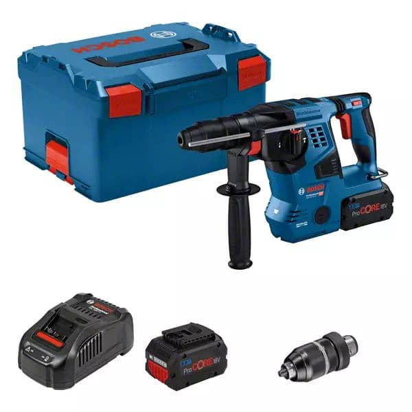 Bosch Martelo Perfurador SDS plus GBH 18V-28 CF Professional Sem Fios 2x8.0Ah L-Boxx